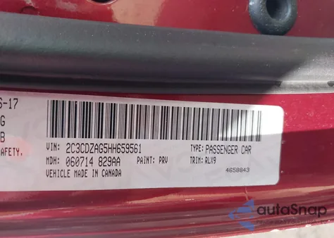 2017 Dodge Challenger Sxt Plus z USA, uszkodzony, nr VIN 2C3CDZAG5HH659561